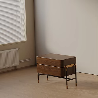 Modern Bedside Cabinet 3d model