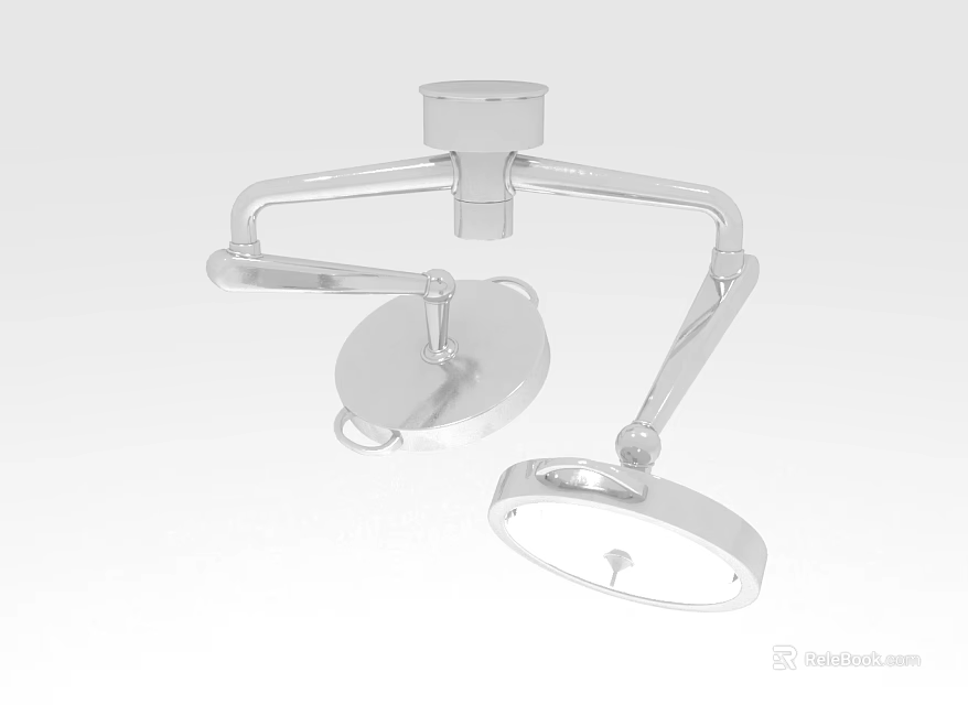 Medical Device Surgical Light With Adjustable Arms For Operating Room Illumination 3d model 