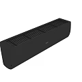 Two Haier Black Wall Mounted Air Conditioners For Home Cooling Appliances