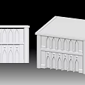 Gothic architecture 3d model