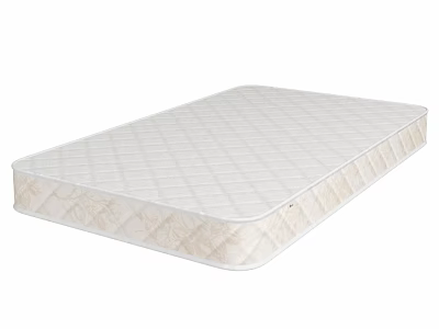 High Quality White Diamond Quilted Spring Mattress For Comfortable Sleep Support 3d model