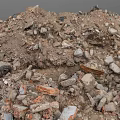 Rough Outdoor Pile of Natural Dirt Stones and Small Mixed Rocks