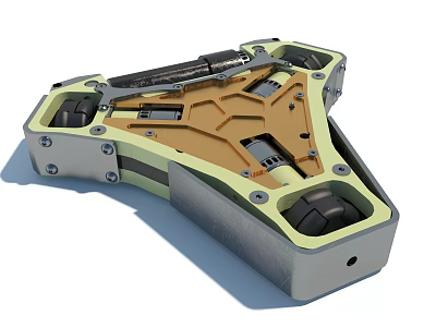 Electric Toy Detailed Internal Mechanical Structure With Metal Plastic Parts And Gears 3d model