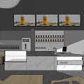 Modern Milk Tea Shop Interior With Open Layout Bar Counter And Drink Display Screens