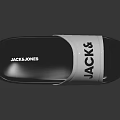 Jack Jones White And Black Lightweight Comfortable Slide Sandals For Casual Daily Wear