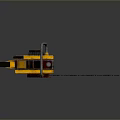 Industrial Heavy Duty Chain Saw With Yellow Black Design And Metal Cutting Chain