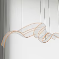 Modern shaped chandelier art chandelier 3d model