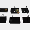 Black Kitchen Sink Various Designs Double Single Bowl With Drainer And Faucet