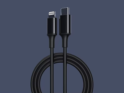 Premium Mobile Data Charging Cable USB to Type-C Fast Charging Durable for Smartphones 3d model
