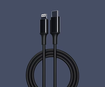 Premium Mobile Data Charging Cable USB to Type-C Fast Charging Durable for Smartphones 3d model