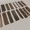 Wood Board Old Board Old Wood Pile Timber Pile Old Wood 3d model