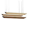 Modern Wooden Long Pendant Lights Hanging With Various Natural Wood Tones