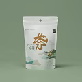 Chinese Tea Gift Set With Elegant Packaging Multiple Boxes And Landscape Design 3d model