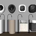 Modern Washbasin Column Basin Washing Machine Mini Washing Machine Table Basin Round Table Basin Wash Basin 3d model