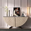Modern End View Table Entrance Cabinet 3d model