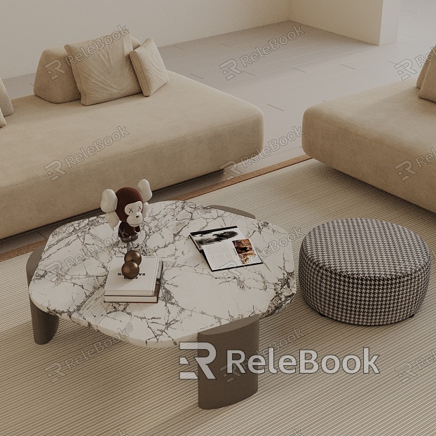 Modern coffee table model