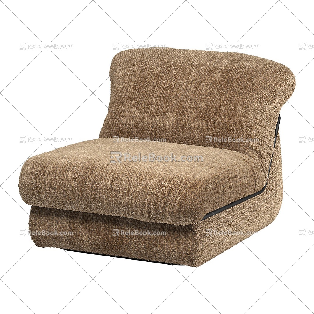 Nordic Simple Lazy Leisure Sofa 3d model