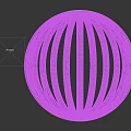 Spherical Wall Decor With Light Wooden Strips Woven Design For Indoor Decoration