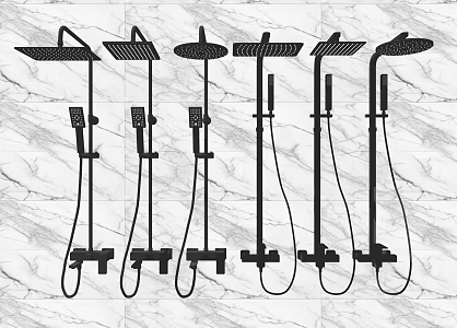 Modern Shower 3d model
