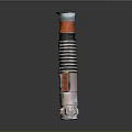 Silver Metal Mechanical Component Featuring Orange Ring Black Stripes And Red Part