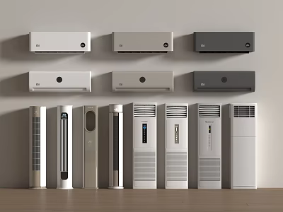 Air conditioner modern air conditioner vertical air conditioner wall-mounted air conditioner 3d model