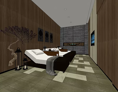 Southeast Asia Club New Asian Foot Therapy Room 3d model