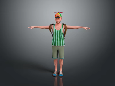 Men Handsome Men Young Teenagers Male Characters Boy Realistic Men 3d model