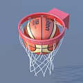 basketball basketball net basketball frame 3d model