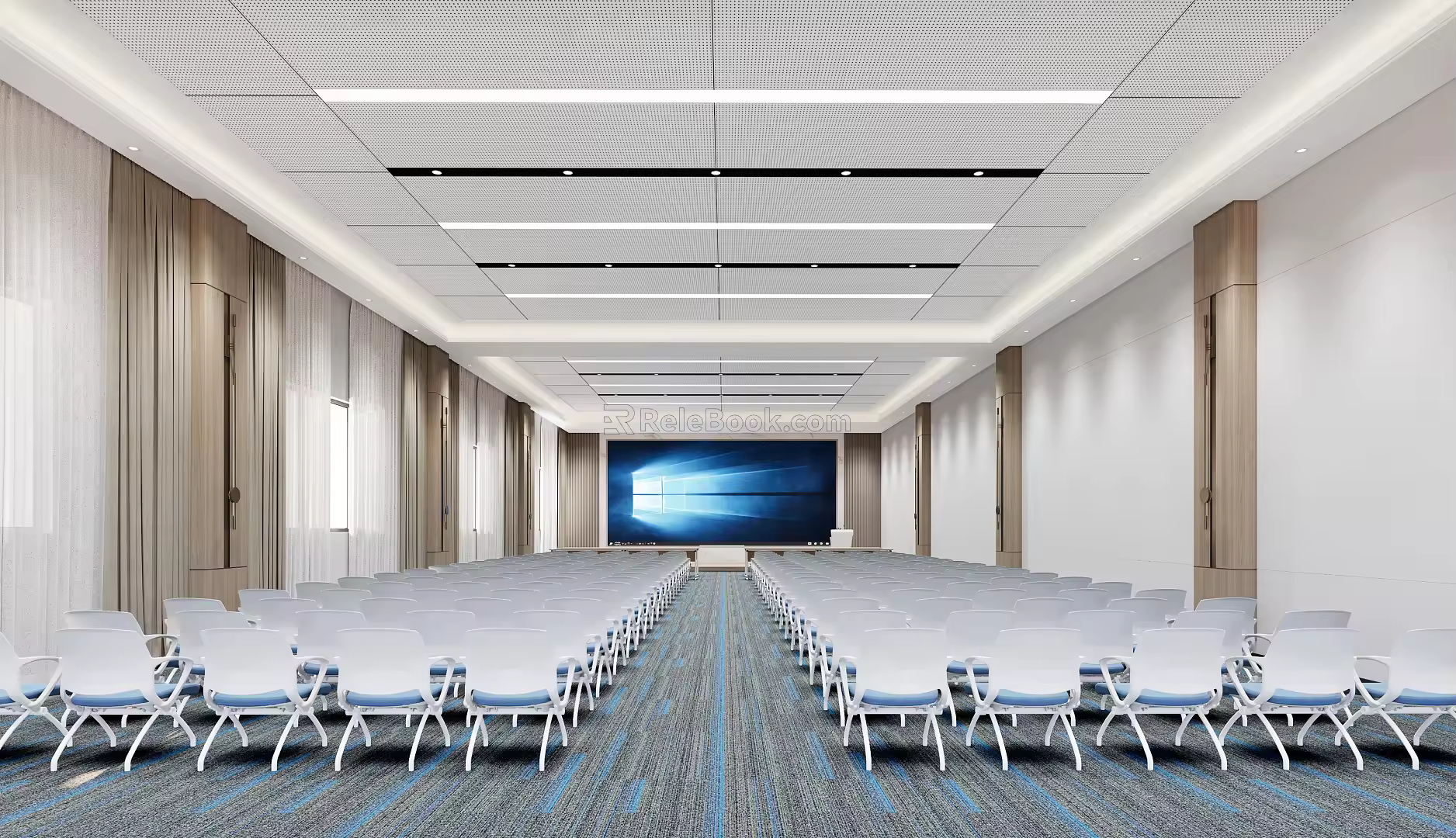 Modern Conference Hall Multi-function Hall Report Hall 3d model