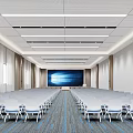 Modern Conference Hall Multi-function Hall Report Hall 3d model