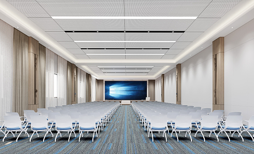 Modern Conference Hall Multi-function Hall Report Hall 3d model