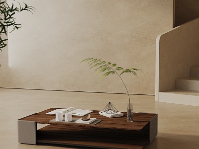 Modern coffee table model