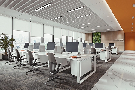 Modern public office area Meeting room 3d model