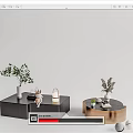 Modern coffee table 3d model
