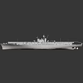 Weapon Aircraft Carrier Model With Detailed Deck And Scale Structure 3d model