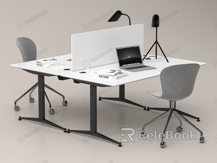 modern office desk and chair model