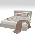 Cozy Kids Bed With Soft Headboard Teddy Bear Blanket And Mattress