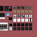 Different Style Electrical Switch Panels In White Black And Gold With Smart Controls