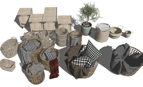 Nordic Storage Basket 3d model