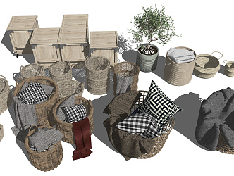 Nordic Storage Basket 3d model