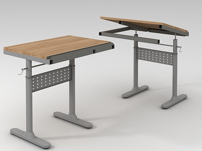 Lifting Desktop Art Table Sketch Table Art Table 3d model