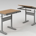 Lifting Desktop Art Table Sketch Table Art Table 3d model