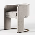 Modern single chair combination 3d model