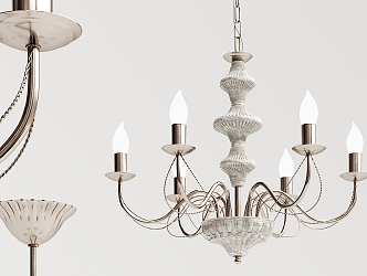 Light Luxury Chandelier 3d model