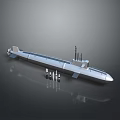Modern Military Submarine Weapon System With Hull And Conning Tower Design