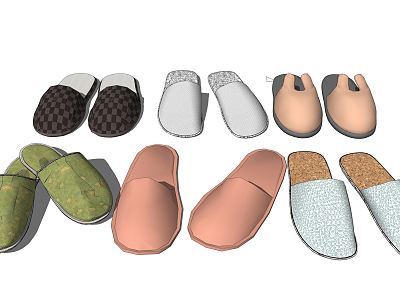 Modern cotton slippers model