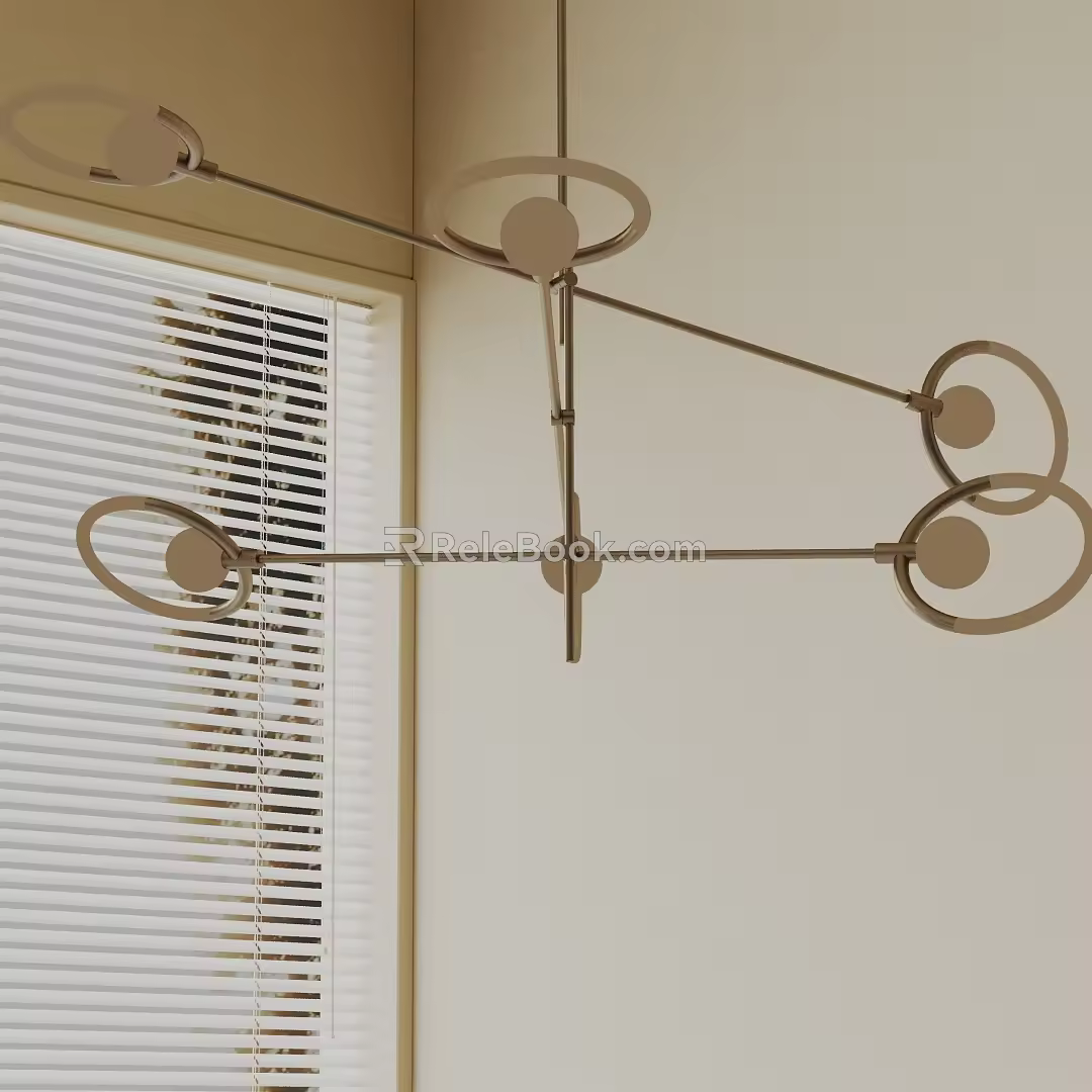 Modern chandelier 3d model