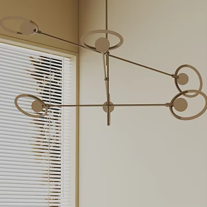 Modern chandelier 3d model
