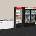 White Horizontal Freezer Coca Cola Vertical Refrigerator Green Sign Freezers with Drinks