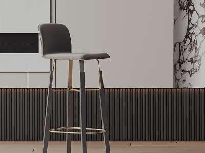 Modern Bar Chair 3d model